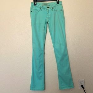 Super Soft Robin's Jeans in Mint Green
